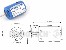 Elektromotor Blue RM-430 6-15V, Wellendurchmesser 2,3mm
