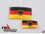 Flaggensatz Bundesdienstflagge 25x40mm und 15x30mm
