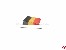 Flagge Belgien aus Seide 40x60mm