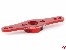 Aluminium Servo Doppel Arm 23Z (1-Ebene) rot