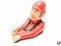 Pilotenpuppe Charly 110x80mm 1:4 rot