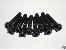 Zylinderkopf-Gewindeschrauben Inbus M4x20mm Stahl  schwarz DIN 912