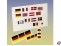 Flaggensatz 25x40mm und 15x30mm