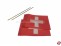 Flagge Schweitz aus Seide 40x60mm