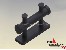 Doppelkreuzpoller PVC 25x17mm schwarz
