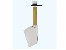 Rudergarnitur schr�g komplett 35x58mm, Welle 5mm