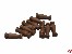 Gel�nderst�tze aus Holz dunkel 12mm