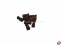 Gel�nderst�tze aus Holz dunkel 6mm