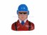 Kunststoff-Zivilpilot rot 73x66mm 1:9