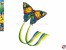 Einleiner-Drache Butterfly Spannweite 630x950mm