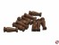 Gel�nderst�tze aus Holz dunkel 12mm
