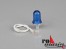 Blaulicht Alusockel D8,8xH19mm mit Mikrobirne 6V/50mA