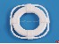 Rettungsring aus PVC einfarbig weiss 35x35mm