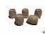 Fass aus Holz hell 16mm