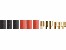 Stecksystem Goldkontakt Stecker/Buchse 6mm mit Schrumpfschlauch