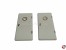 T�r aus PVC rechts weiss 36x17mm mit Bullauge