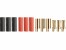 Stecksystem Goldkontakt Stecker/Buchse 5,5mm mit Schrumpfschlauch