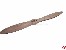 2-Blatt Holz-Luftschraube Naturholz, lackiert 280x100mm 11x4"
