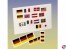 Flaggensatz Japan 25x40mm und 15x30mm