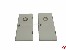T�r aus PVC rechts weiss 36x17mm mit Bullauge