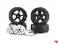 R�der-Satz schwarz mit Bremsscheiben 5-Speichen On-Road 1:10