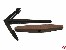 Stockanker Metall historisch 70x59mm