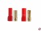 Stecksystem Goldkontakt XT150-Stecker/Buchse rot