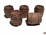 Fass aus Holz dunkel 23mm