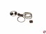 Klumpblock aus Holz dunkel 3mm mit Ring (2 Rillen)
