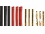 Stecksystem Goldkontakt Stecker/Buchse 2mm mit Schrumpfschlauch