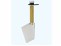 Rudergarnitur schr�g komplett 35x58mm, Welle 5mm
