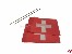 Flagge Schweitz aus Seide 40x60mm