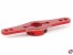 Aluminium Servo Doppel Arm 24Z (1-Ebene) rot
