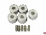 Stellringe 3,2x6,5mm Aluminium mit Gewindestift M3