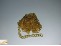 Flachankerkette gedreht Eisen, gold 5x4mm