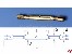 Wantenspanner mit Schlitzendst�ck Messing M2 x D3mm x 28,5/43mm