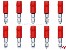 Rundstecker Isoliert 4mm rot 0,5-1mm�