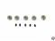 Stellringe 4,1x9mm und Bund Messing vernickelt mit Gewindestift M3