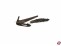Anker Metall br�niert historisch 18. Jahrh. 70x50mm