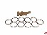 Juffern aus Holz hell 3,5mm mit Ring
