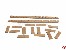 Treppe aus Holz Bausatz 17x90mm