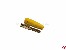 Bananenstecker 4mm mit Schraubanschluss gelb