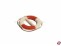 Rettungsring aus PVC rot/weiss 35mm