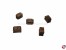 Klumpblock aus Holz dunkel 7mm (2 Rillen)