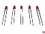 Leuchtdiode LED Standard 3mm 60� rot