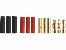 Stecksystem Goldkontakt Stecker/Buchse 3mm mit Schrumpfschlauch