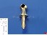Handlaufst�tzen Messing M2x6mm, Bohrung 2mm