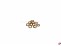 Biegeringe Eisen, gold 0,8x5mm