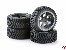 R�der-Satz silber/schwarz 6-Speichen Buggy-Desert 1:10