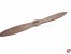 2-Blatt Holz-Luftschraube Naturholz, lackiert 280x100mm 11x4"
